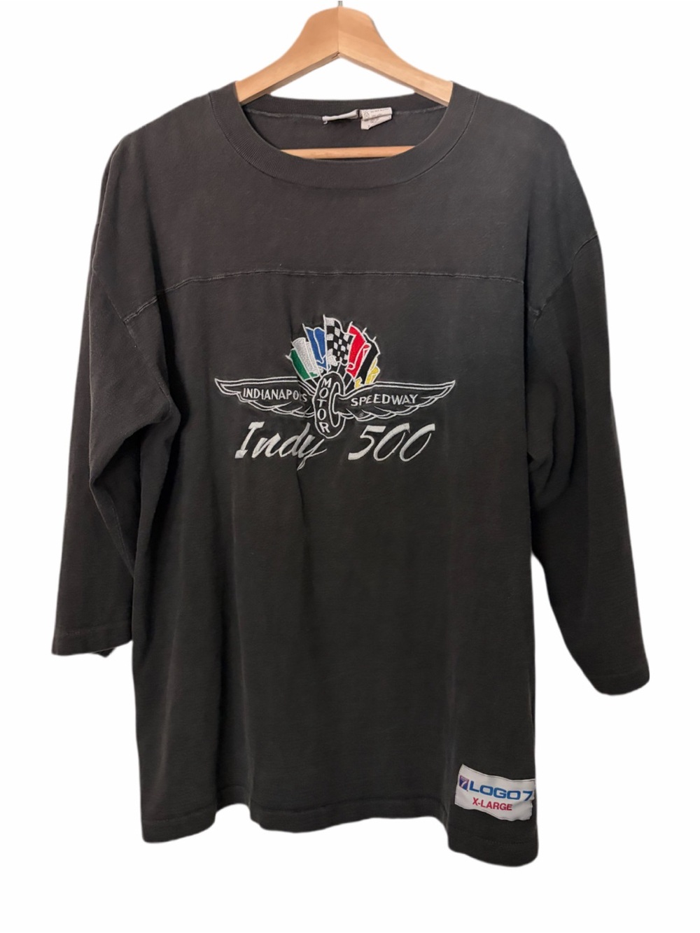 Authentic Vintage 1990s Indianapolis Motor Speedway Indy 500 Long-Sleeve Tee XL